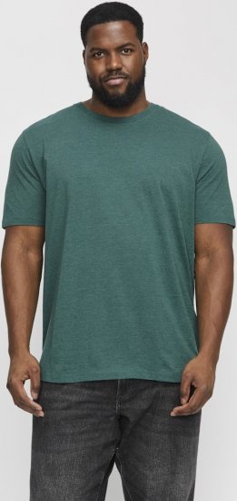 Jack & Jones ORGANIC T-Shirt Green/Melange - Μακό μπλουζάκια - Aνδρικά μπλουζεσ μεγάλα μεγέθη