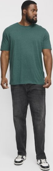 Jack & Jones ORGANIC T-Shirt Green/Melange - Μακό μπλουζάκια - Aνδρικά μπλουζεσ μεγάλα μεγέθη