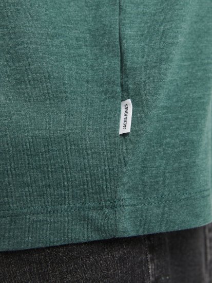 Jack & Jones ORGANIC T-Shirt Green/Melange - Μακό μπλουζάκια - Aνδρικά μπλουζεσ μεγάλα μεγέθη