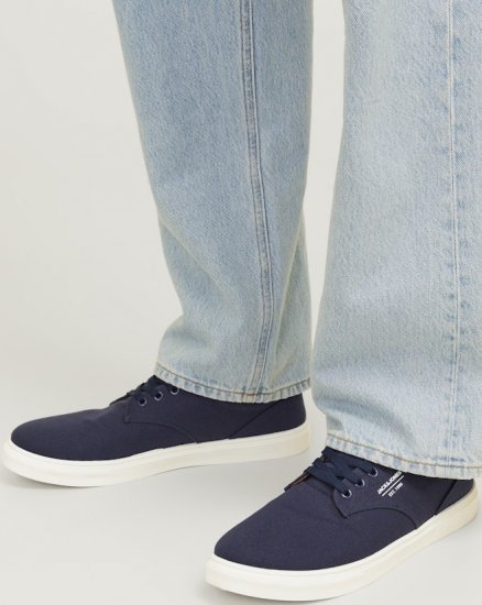 Jack & Jone Mission Canvas Sneakers Navy Blazer - Ανδρικά Παπούτσια 40-52 - Ανδρικά Παπούτσια & Sneakers 40-52