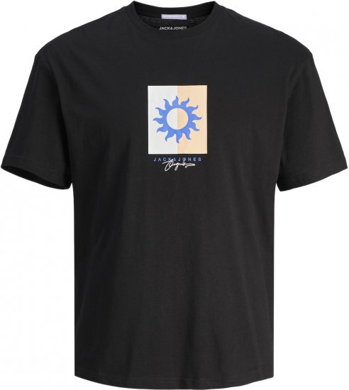 Jack & Jones JORMARBELLA BRANDING TEE SS Black - Μακό μπλουζάκια - Aνδρικά μπλουζεσ μεγάλα μεγέθη