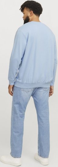Jack & Jones HUDSON Sweatshirt Chambray Blue - φούτερ/Φούτερ με κουκούλα - φούτερ/Φούτερ με κουκούλα ανδρικά μεγάλα μεγέθη 
