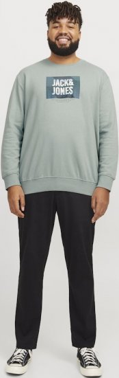 Jack & Jones HUDSON Sweatshirt Iceberg Green - φούτερ/Φούτερ με κουκούλα - φούτερ/Φούτερ με κουκούλα ανδρικά μεγάλα μεγέθη 
