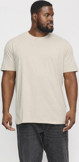 Jack & Jones ORGANIC T-Shirt Grey/Melange - Μακό μπλουζάκια - Aνδρικά μπλουζεσ μεγάλα μεγέθη