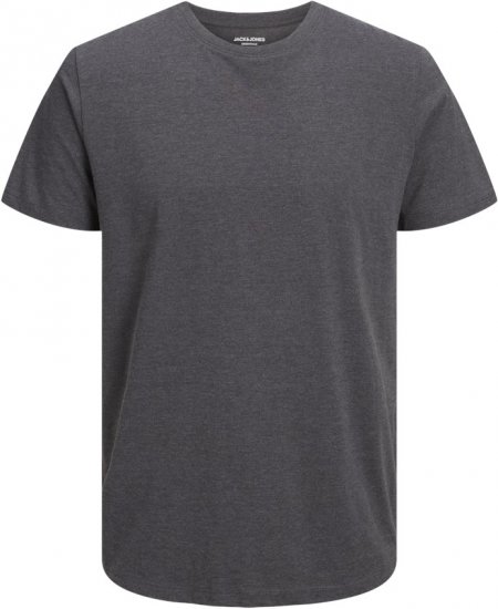 Jack & Jones ORGANIC T-Shirt Dark Grey Melange - Μακό μπλουζάκια - Aνδρικά μπλουζεσ μεγάλα μεγέθη