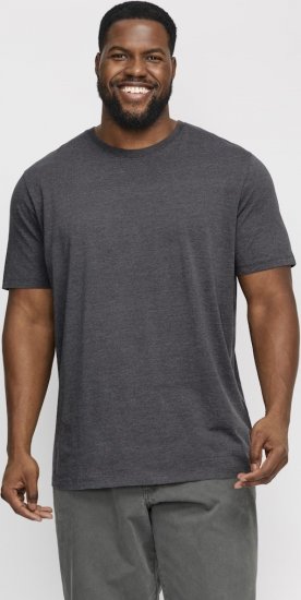 Jack & Jones ORGANIC T-Shirt Dark Grey Melange - Μακό μπλουζάκια - Aνδρικά μπλουζεσ μεγάλα μεγέθη