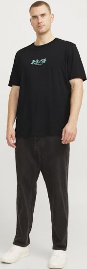 Jack & Jones Dreams Front & Back Print Crew Neck T-Shirt Black - Μακό μπλουζάκια - Aνδρικά μπλουζεσ μεγάλα μεγέθη
