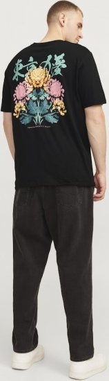 Jack & Jones Dreams Front & Back Print Crew Neck T-Shirt Black - Μακό μπλουζάκια - Aνδρικά μπλουζεσ μεγάλα μεγέθη