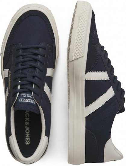 Jack & Jones Morden Canvas Special Sneakers Navy Blazer/MarshM - Ανδρικά Παπούτσια 40-52 - 