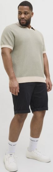 Jack & Jones Dave Chino Shorts Black - Σορτς - Aνδρικεσ βερμουδεσ μεγαλα μεγάλα μεγέθη