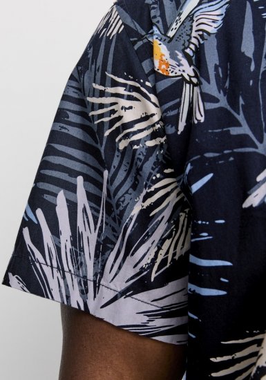 Jack & Jones Hawaii AOP Shirt Blue - Πουκάμισα - Aνδρικά πουκαμισα μεγαλα μεγάλα μεγέθη