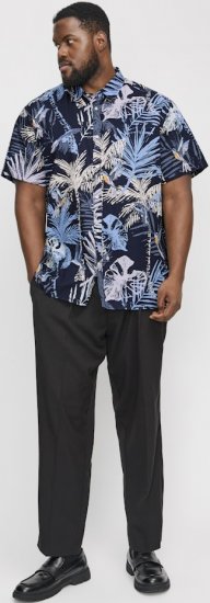 Jack & Jones Hawaii AOP Shirt Blue - Πουκάμισα - Aνδρικά πουκαμισα μεγαλα μεγάλα μεγέθη
