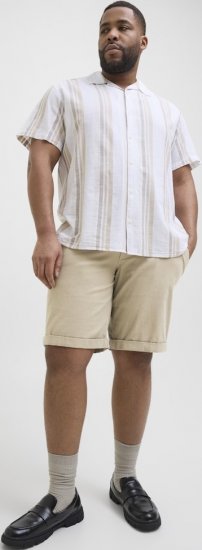 Jack & Jones Dave Chino Shorts Beige - Σορτς - Aνδρικεσ βερμουδεσ μεγαλα μεγάλα μεγέθη