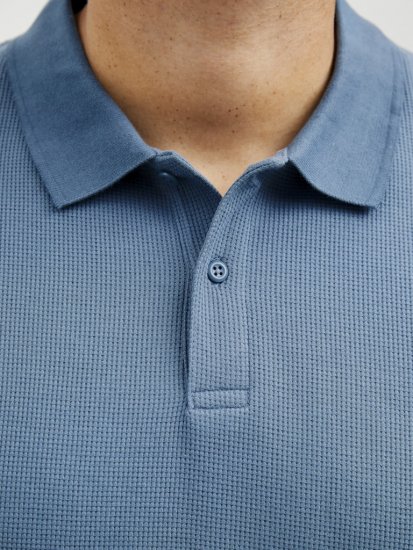 Jack & Jones AUSTIN CLASSIC Polo Blue - Πόλο μπλουζάκια - Aνδρικά μπλουζακια πολο μεγάλα μεγέθη
