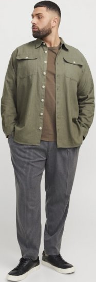 Jack & Jones Raymond Spring Long Sleeve Overshirt Green - Πουκάμισα - Aνδρικά πουκαμισα μεγαλα μεγάλα μεγέθη