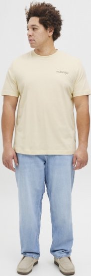 Jack & Jones Boston Photo Crew Neck T-Shirt Antique White - Μακό μπλουζάκια - Aνδρικά μπλουζεσ μεγάλα μεγέθη