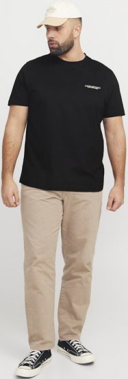Jack & Jones Boston Photo Crew Neck T-Shirt Black - Μακό μπλουζάκια - Aνδρικά μπλουζεσ μεγάλα μεγέθη