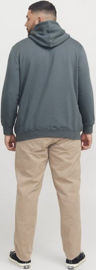Jack & Jones Frederiksberg Box Script Hoodie Grey - φούτερ/Φούτερ με κουκούλα - φούτερ/Φούτερ με κουκούλα ανδρικά μεγάλα μεγέθη 