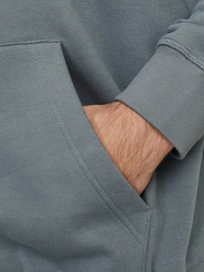 Jack & Jones Frederiksberg Box Script Hoodie Grey - φούτερ/Φούτερ με κουκούλα - φούτερ/Φούτερ με κουκούλα ανδρικά μεγάλα μεγέθη 