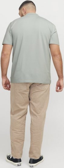 Jack & Jones Fusion Pique Zipper Polo Green/Blue - Πόλο μπλουζάκια - Aνδρικά μπλουζακια πολο μεγάλα μεγέθη