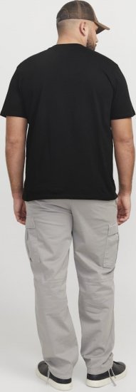 Jack & Jones Tarmac Camo Crew Neck T-Shirt Black - Μακό μπλουζάκια - Aνδρικά μπλουζεσ μεγάλα μεγέθη