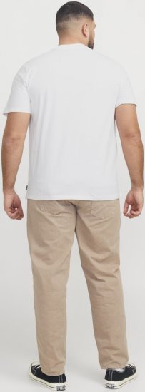 Jack & Jones Tarmac Camo Crew Neck T-Shirt Bright White - Μακό μπλουζάκια - Aνδρικά μπλουζεσ μεγάλα μεγέθη