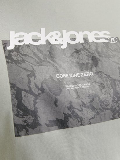 Jack & Jones Tarmac Camo Crew Neck T-Shirt Green - Μακό μπλουζάκια - Aνδρικά μπλουζεσ μεγάλα μεγέθη