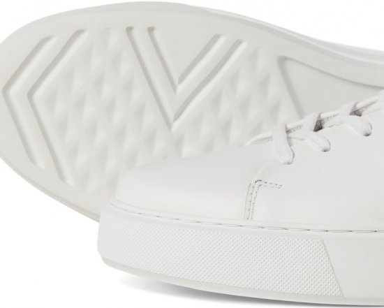 Jack & Jones Stockholm Leather Sneakers Bright White/Leather - Ανδρικά Παπούτσια 40-52 - 