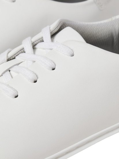Jack & Jones Stockholm Leather Sneakers Bright White/Leather - Ανδρικά Παπούτσια 40-52 - 
