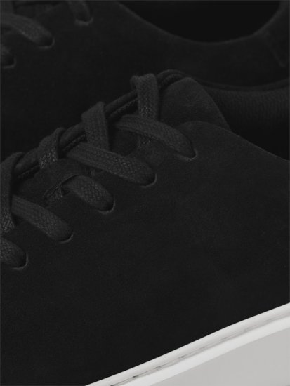 Jack & Jones Stockholm Leather Sneakers Black/Suede - Ανδρικά Παπούτσια 40-52 - 