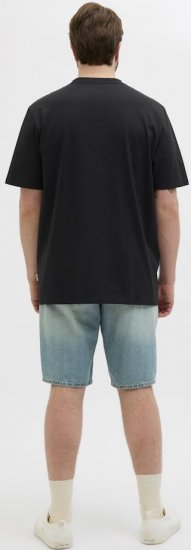 Jack & Jones Hydra Crew Neck T-Shirt Black - Μακό μπλουζάκια - Aνδρικά μπλουζεσ μεγάλα μεγέθη
