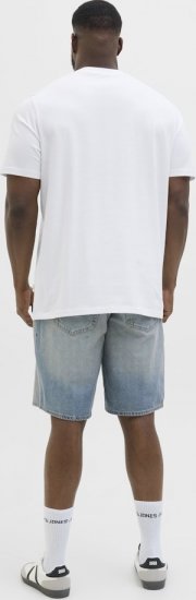 Jack & Jones Hydra Crew Neck T-Shirt Bright White - Μακό μπλουζάκια - Aνδρικά μπλουζεσ μεγάλα μεγέθη