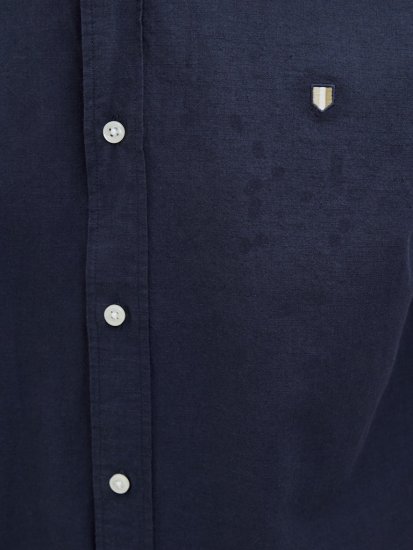 Jack & Jones Summer Shield Short Sleeve Shirt Maritime Blue - Πουκάμισα - Aνδρικά πουκαμισα μεγαλα μεγάλα μεγέθη