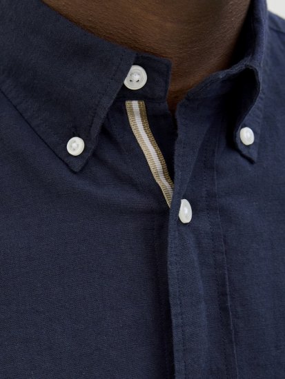 Jack & Jones Summer Shield Short Sleeve Shirt Maritime Blue - Πουκάμισα - Aνδρικά πουκαμισα μεγαλα μεγάλα μεγέθη