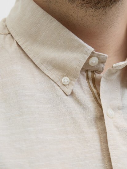 Jack & Jones Summer Shield Short Sleeve Shirt White Pepper - Πουκάμισα - Aνδρικά πουκαμισα μεγαλα μεγάλα μεγέθη