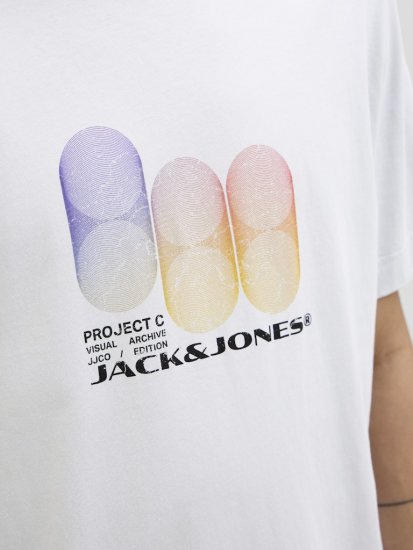 Jack & Jones Calma Crew Neck T-Shirt Gray Dawn - Μακό μπλουζάκια - Aνδρικά μπλουζεσ μεγάλα μεγέθη