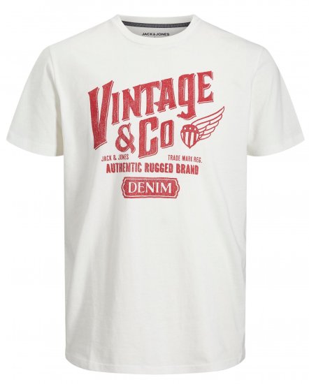 Jack & Jones JJAARON T-Shirt Light Beige - Μακό μπλουζάκια - Aνδρικά μπλουζεσ μεγάλα μεγέθη