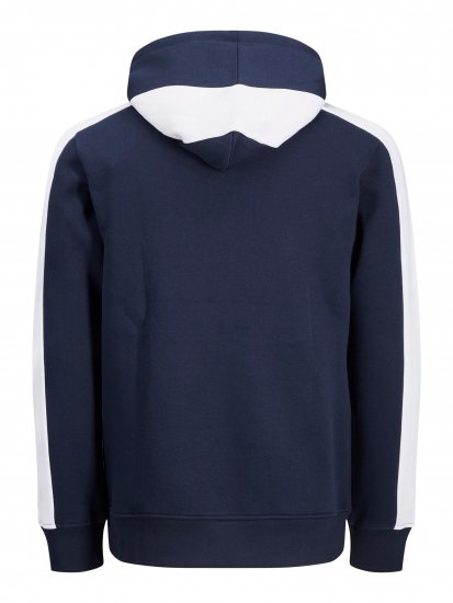 Jack & Jones JJCUT SWEAT Hoodie Navy - φούτερ/Φούτερ με κουκούλα - φούτερ/Φούτερ με κουκούλα ανδρικά μεγάλα μεγέθη 