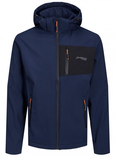 Jack & Jones JJTYSON Softshell Jacket Navy Blazer - Μπουφάν - Aνδρικά μπουφαν μεγάλα μεγέθη