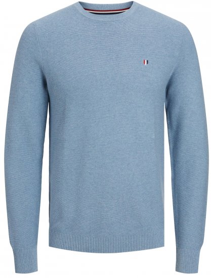 Jack & Jones JPRBLUROY Knitted Sweater Faded Denim - φούτερ/Φούτερ με κουκούλα - φούτερ/Φούτερ με κουκούλα ανδρικά μεγάλα μεγέθη 
