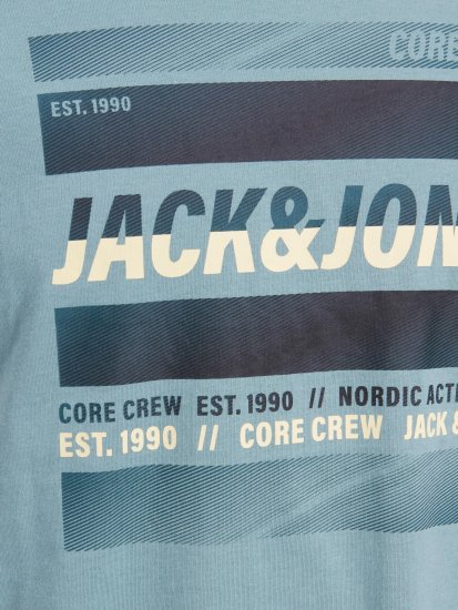 Jack & Jones JCOARC T-Shirt Light Blue - Μακό μπλουζάκια - Aνδρικά μπλουζεσ μεγάλα μεγέθη
