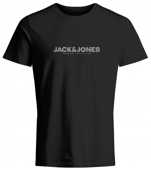 Jack & Jones JPRBLABOOSTER T-Shirt Black - Μακό μπλουζάκια - Aνδρικά μπλουζεσ μεγάλα μεγέθη