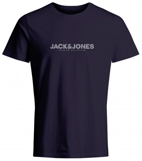 Jack & Jones JPRBLABOOSTER T-Shirt Navy - Μακό μπλουζάκια - Aνδρικά μπλουζεσ μεγάλα μεγέθη