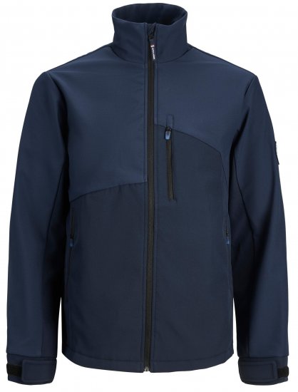 jack & Jones JCOARC Softshell Jacket Navy - Μπουφάν - Aνδρικά μπουφαν μεγάλα μεγέθη