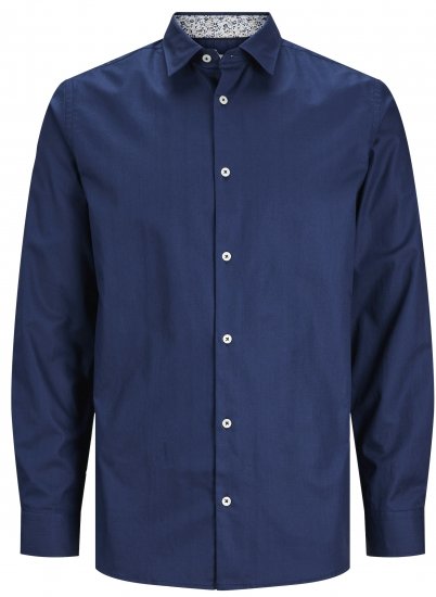 Jack & Jones JPRBLANORDIC DETAIL Shirt Perfect Navy - Πουκάμισα - Aνδρικά πουκαμισα μεγαλα μεγάλα μεγέθη