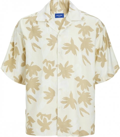 Jack & Jones JOREASTER MARSHALL Shirt Buttercream - Πουκάμισα - Aνδρικά πουκαμισα μεγαλα μεγάλα μεγέθη