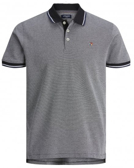Jack & Jones JPRBLUWIN Polo Black - Πόλο μπλουζάκια - Aνδρικά μπλουζακια πολο μεγάλα μεγέθη