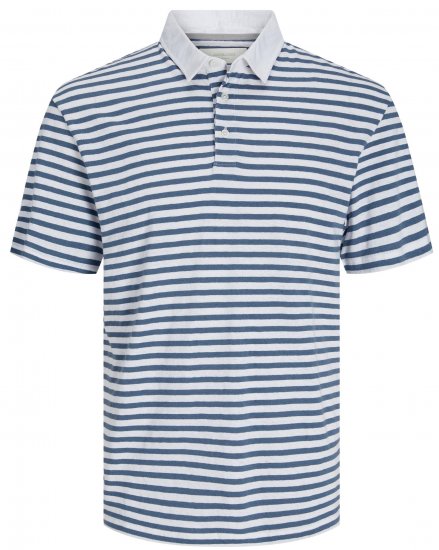 Jack & Jones JPRCC Soft Linen Blend Polo Bright White - Πόλο μπλουζάκια - Aνδρικά μπλουζακια πολο μεγάλα μεγέθη