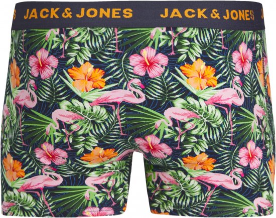 Jack & Jones JACPINK FLAMINGO TRUNKS 5 PACK Navy Blazer - Εσώρουχα/Μαγιό - Aνδρικά Εσώρουχα μεγάλα μεγέθη
