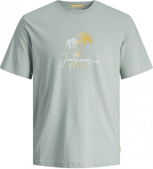 Jack & Jones JORCASEY T-Shirt Crew Neck Gray Mist - Μακό μπλουζάκια - Aνδρικά μπλουζεσ μεγάλα μεγέθη